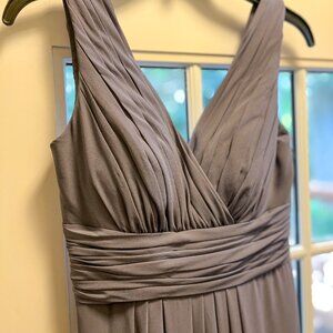 Bill Levkoff Gray Maxi Dress, Size 2